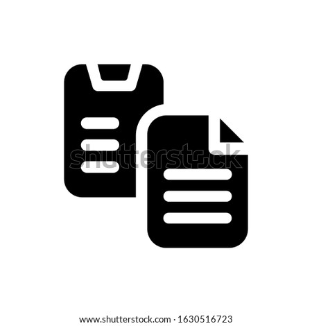 Stock photo: Document Icon With Copy Sign On It Dublicate Paper Page Graphic Design Pictogram Copy Office Docum