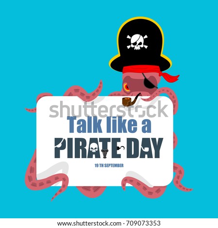 Stockfoto: International Talk Like A Pirate Day Pirates Cap Bones And Sku
