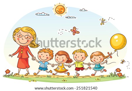 ストックフォト: Happy Mother And Child With Colorful Balloons Walking Together On Beach Near Sea