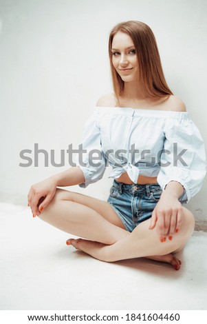 Stock photo: Attractiveness Femininity Amazing Brown Hair Girl Pure Beauty