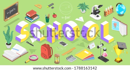 Laptop With Chalkboard With Back To School Text 3d Illustration Сток-фото © TarikVision