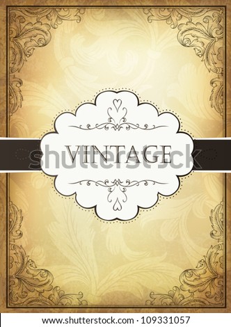 Vintage Background Elements With Ornate Elegant Retro Abstract F Stock fotó © pashabo