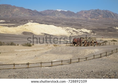 ストックフォト: Water Tank Car At Harmony Borax In Death Valley