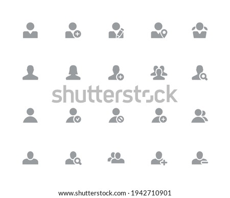 Foto d'archivio: Business Network Icons 32 Pixels Icons White Series