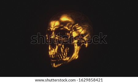 Stok fotoğraf: 3d Rendered Illustration - Skull