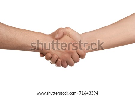 Stock fotó: Elismerhetetlen · üzletember · kézfogás · Vértes · elszigetelt · fehér · background