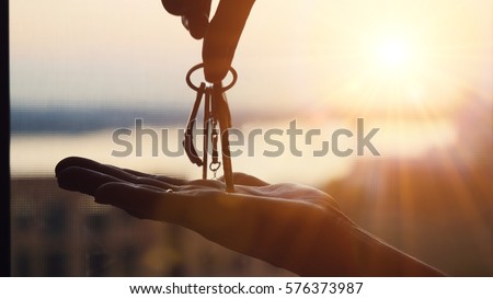 Stock photo: Hand With Key