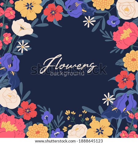 ストックフォト: Multicoloured Backdrop For Greetings Or Invitations With Frames