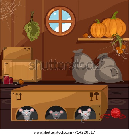 Pumpkin In Wood Crate Barn Foto stock © lady-luck