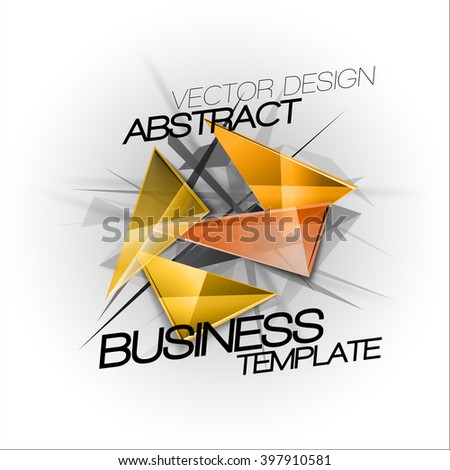 Sharp Triangles On The Abstract Background Vector Busines Temp Сток-фото © vlastas