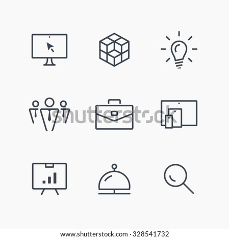 Foto d'archivio: Mobile Devices Isolated Minimal Single Flat Linear Icon In Black And White Colors Line Vector Icon