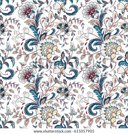 Zdjęcia stock: Boho Flower Pattern