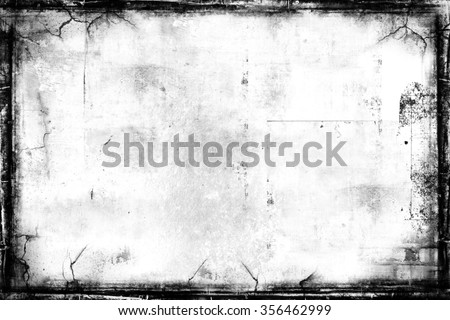 Foto stock: Old Grunge Torn Frame On The Ancient Background