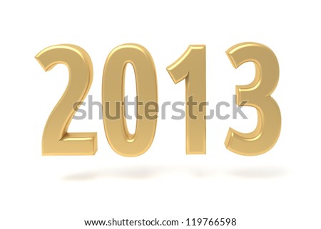 2013 Gold Text Foto d'archivio © StepStock