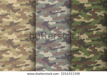 Stock fotó: Seamless Classic Camouflage Pattern Camo Fishing Hunting Vector Background Masking Green Brown Bei