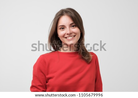 Photo Of Beautiful Confident Woman Looking At Camera With Hands Crossed Foto stock © Koldunov