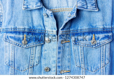 Stock photo: Close Up Of Jeans On A Rack