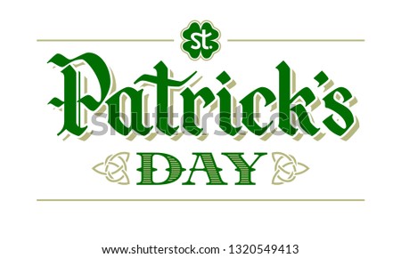 St Patrics Day Poster Stock fotó © polygraphus