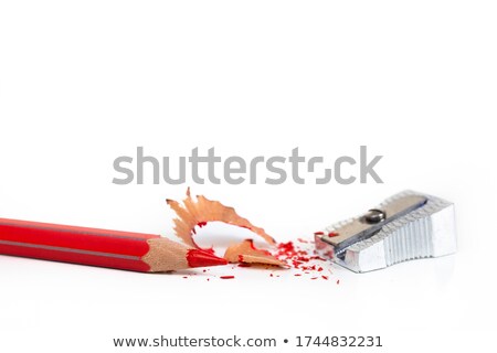 Stok fotoğraf: Crayon Shavings On White Background