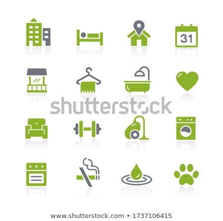 Hotel And Rentals Icons 2 Of 2 Natura Series Zdjęcia stock © Palsur