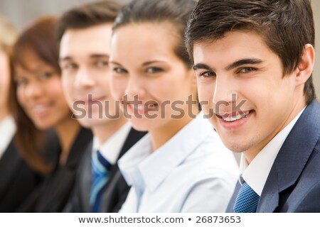 Stock foto: Male Executive With Female Colleague Out Of Focus In The Foreground