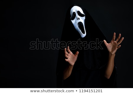 Stock photo: Man In Devil Costume In Halloween Concept