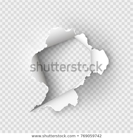 Foto stock: Torn Hole