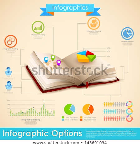 Chart Of Growth In Book ストックフォト © Vectomart