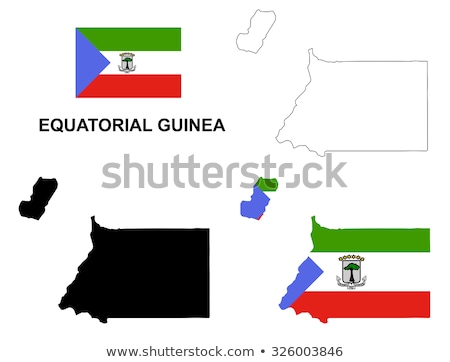 ストックフォト: Silhouette Map Of Equatorial Guinea