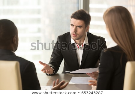 Stock photo: Angry Annoyed Worried Displeased Man