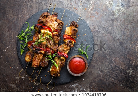 Stock photo: Grilled Meat Skewer