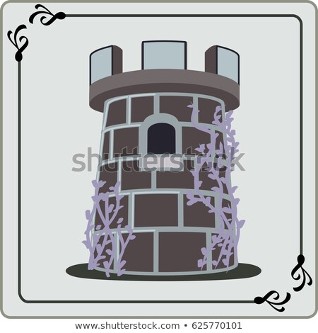 Stock photo: Castle Tower Business Card 1