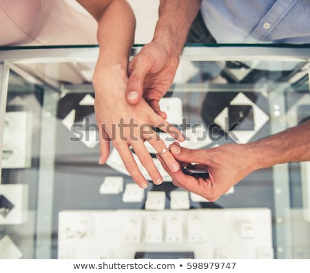 Stock photo: Handsome Man Choosing An Engagement Ring