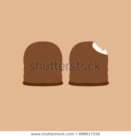 Stock photo: Chocolate Coated Marshmallow Treats