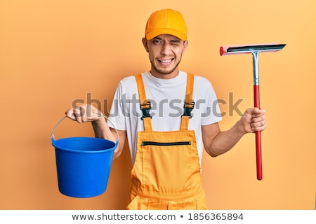 Stockfoto: Furious Cleaner Screaming