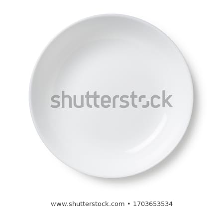 Stok fotoğraf: White Empty Plate