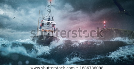 Foto stock: Storm At Sea