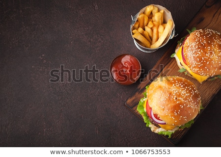 Stock photo: Tasty Grilled Home Made Burgers Cooking