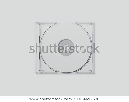 Zdjęcia stock: Blank Black Compact Disk Cover 3d Rendering