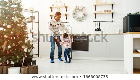 Stockfoto: Family Enjoying Christmas