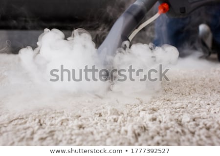 Foto d'archivio: Person Cleaning Carpet With Vacuum Cleaner