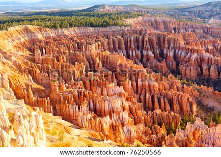 Stockfoto: Hoodoos In The Amphitheater In Bryce Canyon