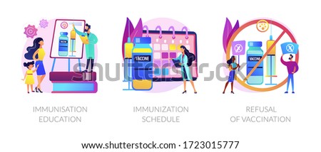 Stockfoto: Immunisation Policy And Implementation Abstract Concept Vector I