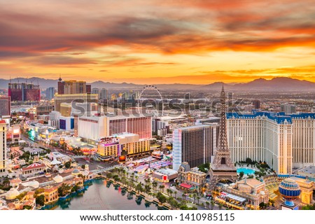 Foto stock: The Downtown Las Vegas Sign At Night