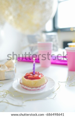 [[stock_photo]]: Cherry Mini Galette On A White Background Top View Rustic Style Selective Focus