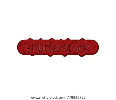 Stock photo: Cutlet Isolated From Side Fresh Juicy Meat Product Vector Illu