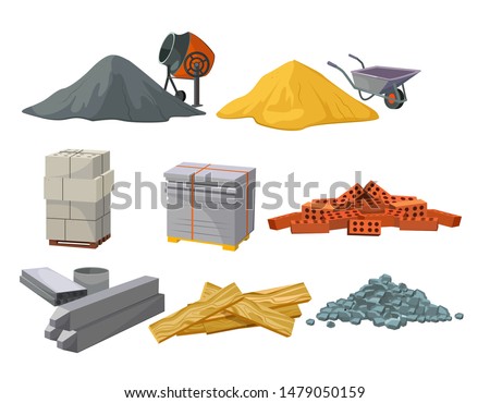 [[stock_photo]]: Heap Building Material Heap Of Gravel Vector Illustrations Can Be Used For Construction Sites Wor