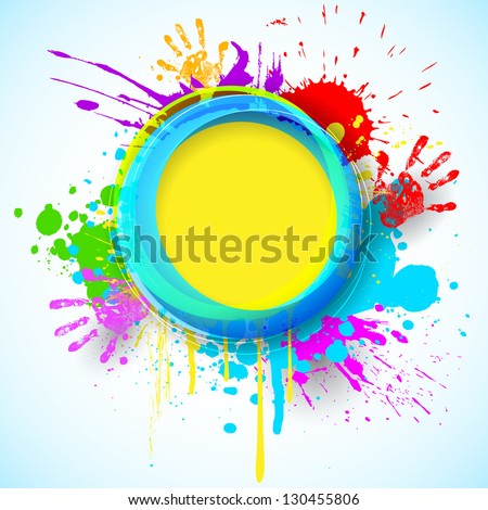 Abstract Gulal Background For Holi Colorful Wave Festival Backgr ストックフォト © Vectomart