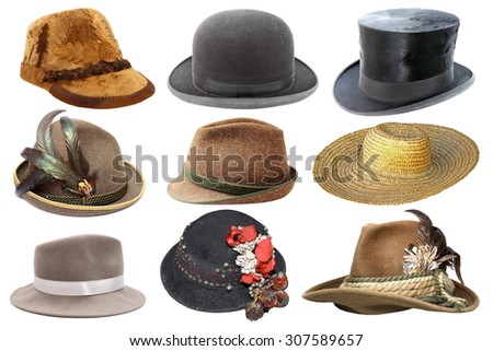 Brown Vintage Hat Foto stock © taviphoto