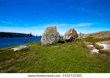 Stock photo: Landscape Seascape Of Jagged And Rugged Rocks On Coastline With